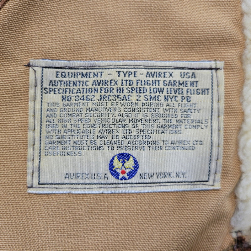 【中古品】【メンズ】 AVIREX アヴィレックス AC-17755 USA製 B-3 MOUTON FLIGHT JACKET ムートン フライト ジャケット アウター 146-260824-ya-06-izu サイズ：40 カラー：ブラウン 万代Net店