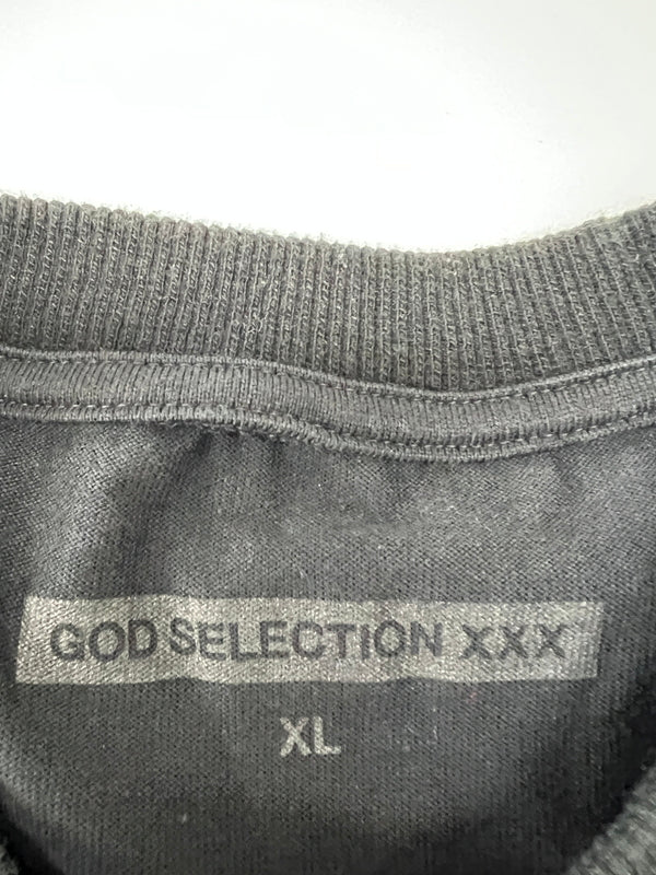 【中古品】【メンズ】 GOD SELECTION XXX ゴッドセレクション トリプルエックス S/S PRINT t-SHIRT GX-S17-0002-012 ショートスリーブ プリント Tシャツ 半袖 トップス 142-260803-kk-32-hon カラー：ブラック 万代Net店