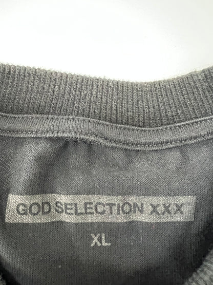 【中古品】【メンズ】 GOD SELECTION XXX ゴッドセレクション トリプルエックス S/S PRINT t-SHIRT GX-S17-0002-012 ショートスリーブ プリント Tシャツ 半袖 トップス 142-260803-kk-32-hon カラー：ブラック 万代Net店