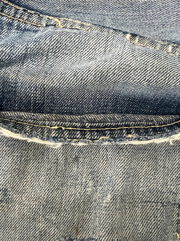【現状渡し品】【メンズ】 LEVI'S リーバイス 501XX DENIM PANTS VINTAGE 501XX デニムパンツ ボトムス ジーンズ ヴィンテージ 紙パッチ ギャラ無し BIG E 足長R 不均等V 157-260705-kk-16-hon サイズ：表記無し 下記参照 カラー：ライトインディゴ 万代Net店