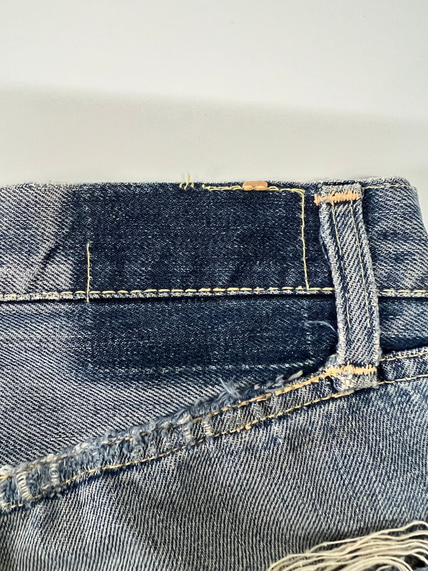 【現状渡し品】【メンズ】 LEVI'S リーバイス 501XX DENIM PANTS VINTAGE 501XX デニムパンツ ボトムス ジーンズ ヴィンテージ 紙パッチ ギャラ無し BIG E 足長R 不均等V 157-260705-kk-16-hon サイズ：表記無し 下記参照 カラー：ライトインディゴ 万代Net店
