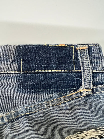 【現状渡し品】【メンズ】 LEVI'S リーバイス 501XX DENIM PANTS VINTAGE 501XX デニムパンツ ボトムス ジーンズ ヴィンテージ 紙パッチ ギャラ無し BIG E 足長R 不均等V 157-260705-kk-16-hon サイズ：表記無し 下記参照 カラー：ライトインディゴ 万代Net店