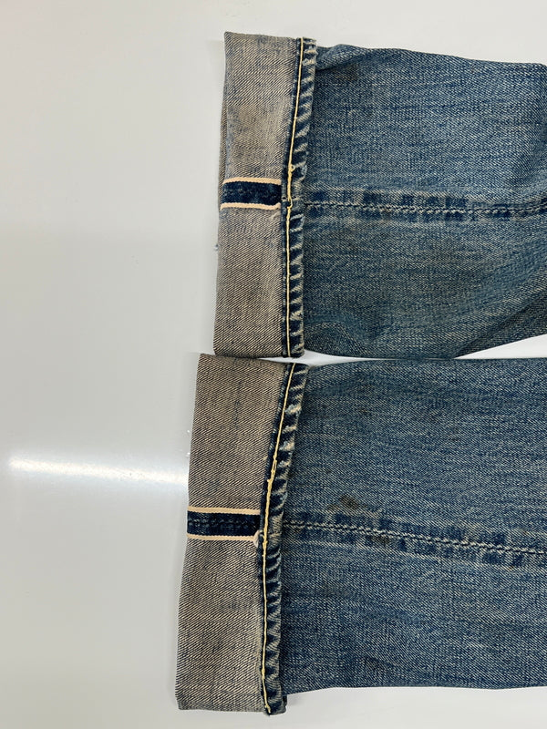 【現状渡し品】【メンズ】 LEVI'S リーバイス 501XX DENIM PANTS VINTAGE 501XX デニムパンツ ボトムス ジーンズ ヴィンテージ 紙パッチ ギャラ無し BIG E 足長R 不均等V 157-260705-kk-16-hon サイズ：表記無し 下記参照 カラー：ライトインディゴ 万代Net店