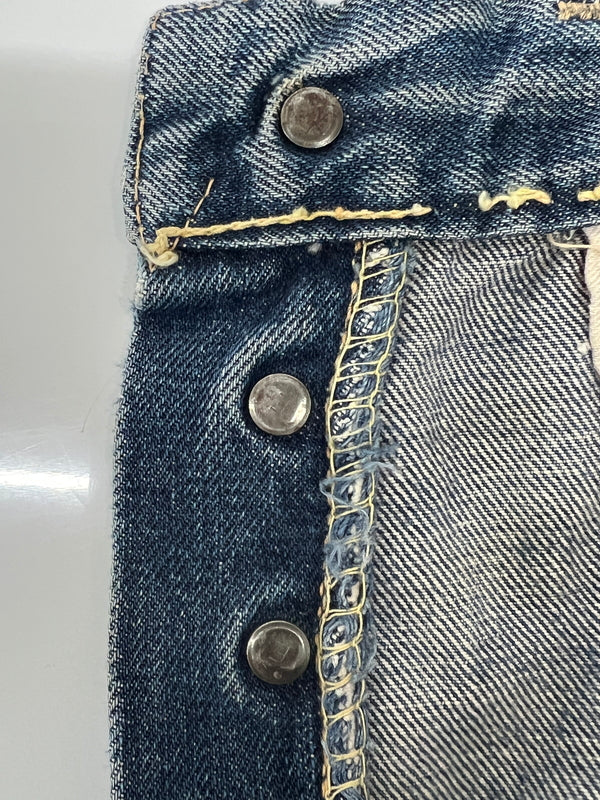 【現状渡し品】【メンズ】 LEVI'S リーバイス 501XX DENIM PANTS VINTAGE 501XX デニムパンツ ボトムス ジーンズ ヴィンテージ 紙パッチ ギャラ無し BIG E 足長R 不均等V 157-260705-kk-16-hon サイズ：表記無し 下記参照 カラー：ライトインディゴ 万代Net店