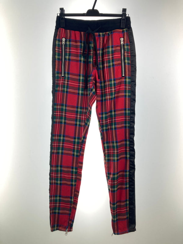 【中古品】【メンズ】 MNML ミニマル PLAID TRACK PANTS プレイドトラックパンツ ボトムス 158-260917-YS-05-hon サイズ：S カラー：レッド 万代Net店