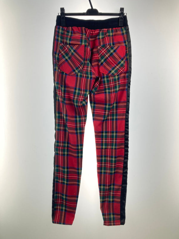【中古品】【メンズ】 MNML ミニマル PLAID TRACK PANTS プレイドトラックパンツ ボトムス 158-260917-YS-05-hon サイズ：S カラー：レッド 万代Net店