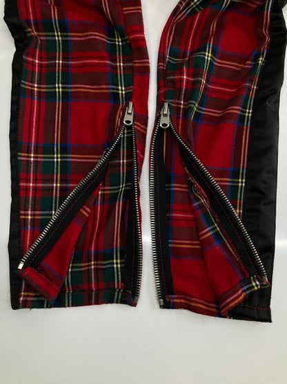 【中古品】【メンズ】 MNML ミニマル PLAID TRACK PANTS プレイドトラックパンツ ボトムス 158-260917-YS-05-hon サイズ：S カラー：レッド 万代Net店
