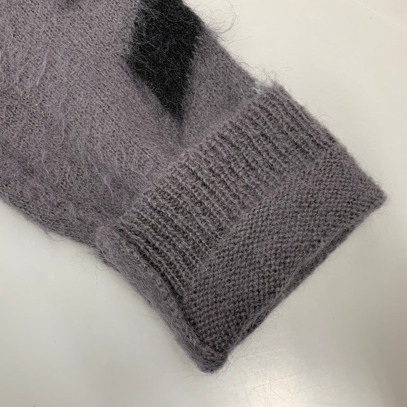 【中古品】【メンズ】 OFF-WHITE オフホワイト OMHA036E19B02024 19AW DIAG BRUSHED MOHAIR CREWNECK SWEATER ダイアグ ブラッシュド モヘア クルーネック セーター トップス 長袖 142-260711-cs-03-izu サイズ：XS カラー：グレー 万代Net店