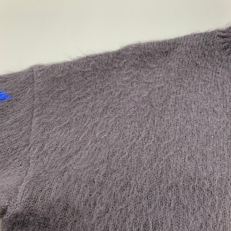 【中古品】【メンズ】 OFF-WHITE オフホワイト OMHA036E19B02024 19AW DIAG BRUSHED MOHAIR CREWNECK SWEATER ダイアグ ブラッシュド モヘア クルーネック セーター トップス 長袖 142-260711-cs-03-izu サイズ：XS カラー：グレー 万代Net店