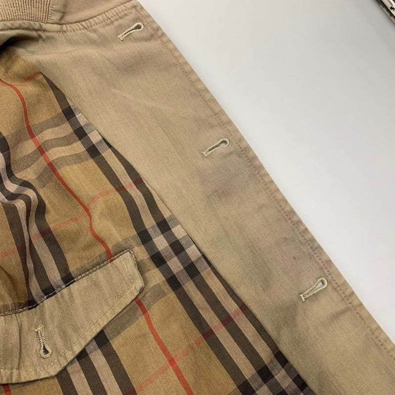 【現状渡し品】【メンズ】 BURBERRYS バーバリーズ スペイン製 90S HARRINGTON JACKET ハリントン ジャケット アウター 141-260812-cs-08-izu サイズ：不明 カラー：ベージュ 万代Net店