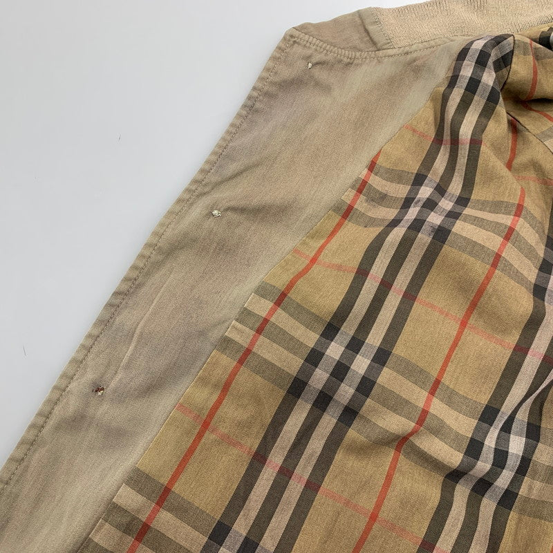 【現状渡し品】【メンズ】 BURBERRYS バーバリーズ スペイン製 90S HARRINGTON JACKET ハリントン ジャケット アウター 141-260812-cs-08-izu サイズ：不明 カラー：ベージュ 万代Net店