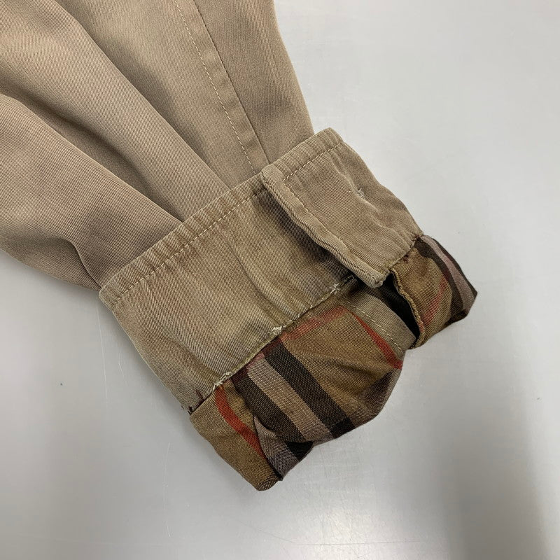 【現状渡し品】【メンズ】 BURBERRYS バーバリーズ スペイン製 90S HARRINGTON JACKET ハリントン ジャケット アウター 141-260812-cs-08-izu サイズ：不明 カラー：ベージュ 万代Net店