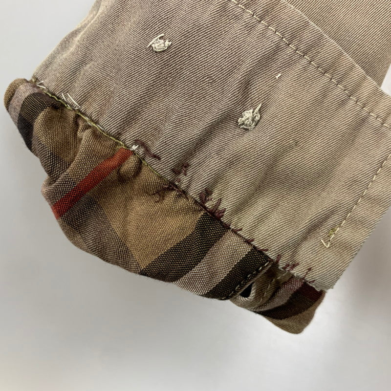 【現状渡し品】【メンズ】 BURBERRYS バーバリーズ スペイン製 90S HARRINGTON JACKET ハリントン ジャケット アウター 141-260812-cs-08-izu サイズ：不明 カラー：ベージュ 万代Net店