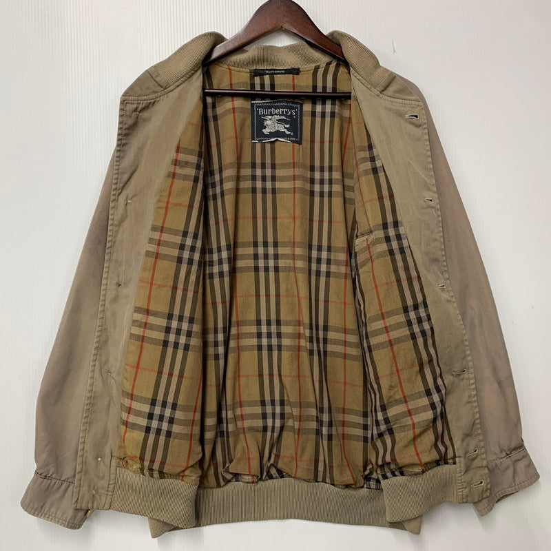 【現状渡し品】【メンズ】 BURBERRYS バーバリーズ スペイン製 90S HARRINGTON JACKET ハリントン ジャケット アウター 141-260812-cs-08-izu サイズ：不明 カラー：ベージュ 万代Net店