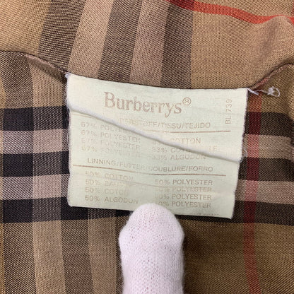 【現状渡し品】【メンズ】 BURBERRYS バーバリーズ スペイン製 90S HARRINGTON JACKET ハリントン ジャケット アウター 141-260812-cs-08-izu サイズ：不明 カラー：ベージュ 万代Net店