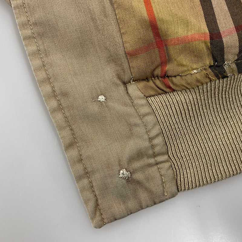 【現状渡し品】【メンズ】 BURBERRYS バーバリーズ スペイン製 90S HARRINGTON JACKET ハリントン ジャケット アウター 141-260812-cs-08-izu サイズ：不明 カラー：ベージュ 万代Net店