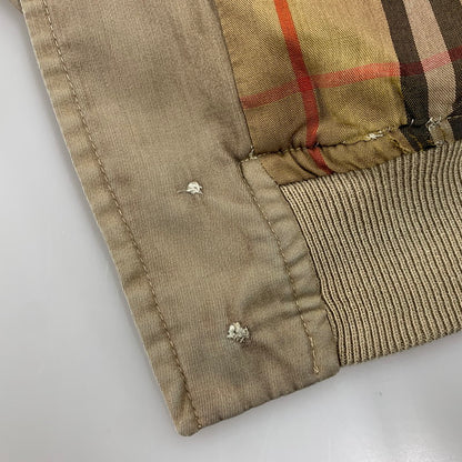 【現状渡し品】【メンズ】 BURBERRYS バーバリーズ スペイン製 90S HARRINGTON JACKET ハリントン ジャケット アウター 141-260812-cs-08-izu サイズ：不明 カラー：ベージュ 万代Net店