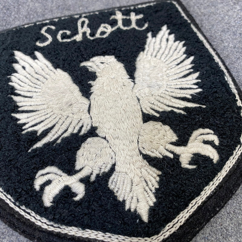 【中古品】【メンズ】 SCHOTT ショット 3132041 ELBOW PATCH SWITCHING STADIUM JACKET スタジアム ジャケット アウター 145-260704-kh-11-izu サイズ：XL カラー：グレー×ブラック 万代Net店