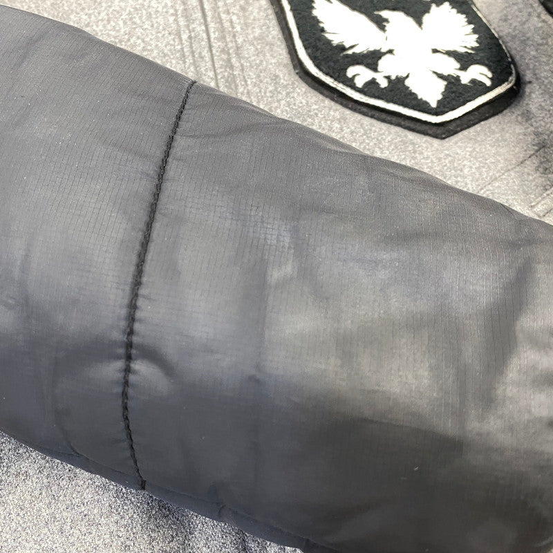 【中古品】【メンズ】 SCHOTT ショット 3132041 ELBOW PATCH SWITCHING STADIUM JACKET スタジアム ジャケット アウター 145-260704-kh-11-izu サイズ：XL カラー：グレー×ブラック 万代Net店