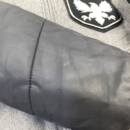 【中古品】【メンズ】 SCHOTT ショット 3132041 ELBOW PATCH SWITCHING STADIUM JACKET スタジアム ジャケット アウター 145-260704-kh-11-izu サイズ：XL カラー：グレー×ブラック 万代Net店