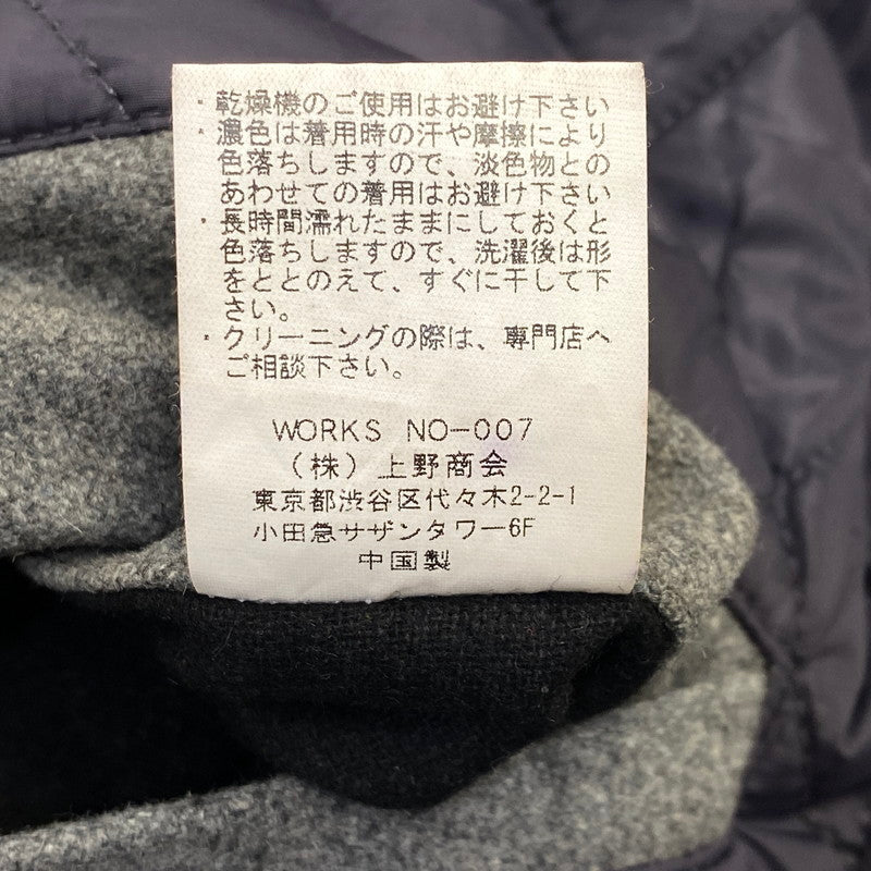 【中古品】【メンズ】 SCHOTT ショット 3132041 ELBOW PATCH SWITCHING STADIUM JACKET スタジアム ジャケット アウター 145-260704-kh-11-izu サイズ：XL カラー：グレー×ブラック 万代Net店