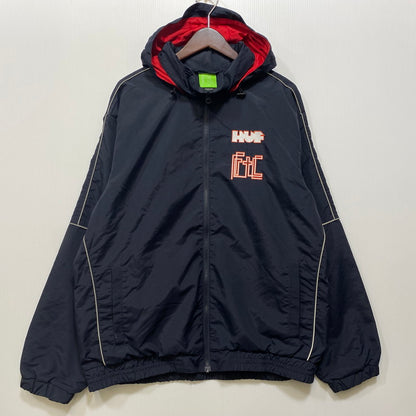 【中古品】【メンズ】 FTC エフティーシー × HUF ハフ REFLECTIVE PIPING TRACK JACKET HUFTCJ01 リフレクティブ パイピング トラックジャケット 142-260719-as-12-izu サイズ：L カラー：ネイビー 万代Net店