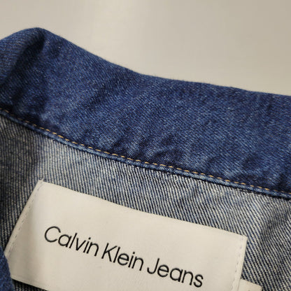 【中古品】【メンズ】 Calvin klein Jeans カルバンクラインジーンズ RELAXED BOXY SHORT DENIM SHIRT J30J324868 ショートデニムシャツ 半袖 141-260707-as-01-izu サイズ：L カラー：インディゴ 万代Net店