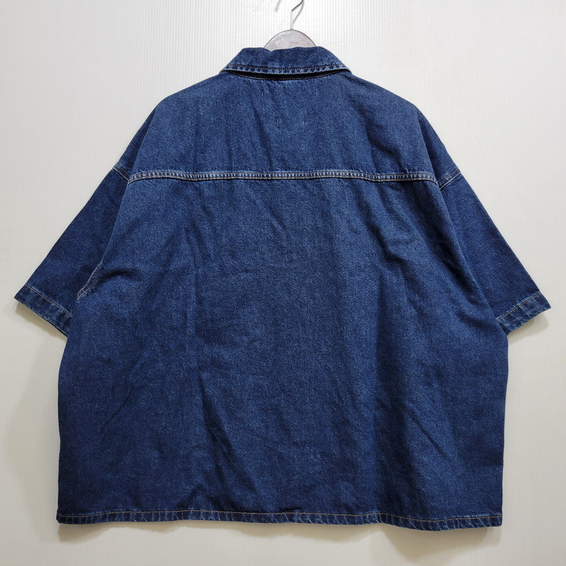 【中古品】【メンズ】 Calvin klein Jeans カルバンクラインジーンズ RELAXED BOXY SHORT DENIM SHIRT J30J324868 ショートデニムシャツ 半袖 141-260707-as-01-izu サイズ：L カラー：インディゴ 万代Net店