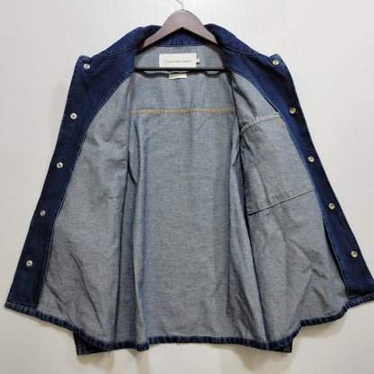 【中古品】【メンズ】 Calvin klein Jeans カルバンクラインジーンズ RELAXED BOXY SHORT DENIM SHIRT J30J324868 ショートデニムシャツ 半袖 141-260707-as-01-izu サイズ：L カラー：インディゴ 万代Net店