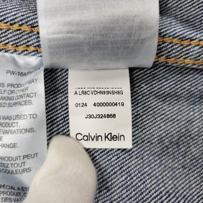 【中古品】【メンズ】 Calvin klein Jeans カルバンクラインジーンズ RELAXED BOXY SHORT DENIM SHIRT J30J324868 ショートデニムシャツ 半袖 141-260707-as-01-izu サイズ：L カラー：インディゴ 万代Net店