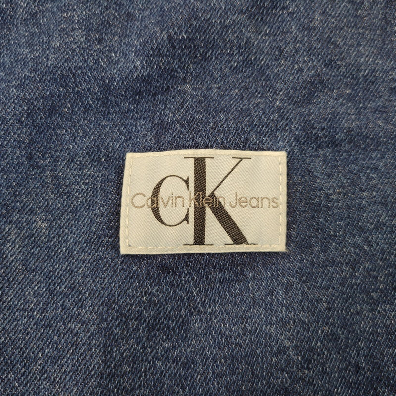 【中古品】【メンズ】 Calvin klein Jeans カルバンクラインジーンズ RELAXED BOXY SHORT DENIM SHIRT J30J324868 ショートデニムシャツ 半袖 141-260707-as-01-izu サイズ：L カラー：インディゴ 万代Net店