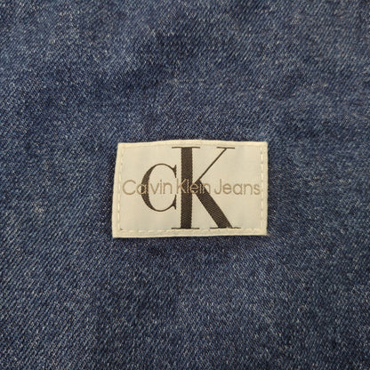 【中古品】【メンズ】 Calvin klein Jeans カルバンクラインジーンズ RELAXED BOXY SHORT DENIM SHIRT J30J324868 ショートデニムシャツ 半袖 141-260707-as-01-izu サイズ：L カラー：インディゴ 万代Net店