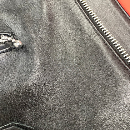 【中古品】【メンズ】 666 LEATHER WEAR ロクロクロクレザーウェア STEERHIDE DOUBLE RIDERS JACKET ステアハイド ダブルライダースジャケット 145-260719-as-08-izu サイズ：40 カラー：ブラック 万代Net店