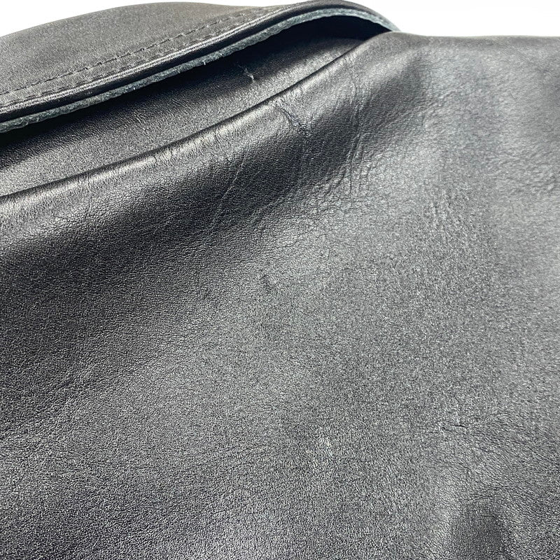 【中古品】【メンズ】 666 LEATHER WEAR ロクロクロクレザーウェア STEERHIDE DOUBLE RIDERS JACKET ステアハイド ダブルライダースジャケット 145-260719-as-08-izu サイズ：40 カラー：ブラック 万代Net店