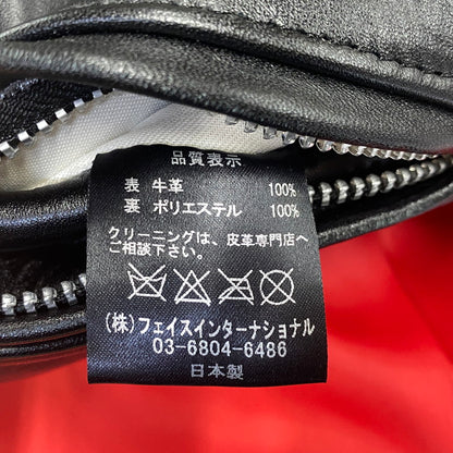 【中古品】【メンズ】 666 LEATHER WEAR ロクロクロクレザーウェア STEERHIDE DOUBLE RIDERS JACKET ステアハイド ダブルライダースジャケット 145-260719-as-08-izu サイズ：40 カラー：ブラック 万代Net店