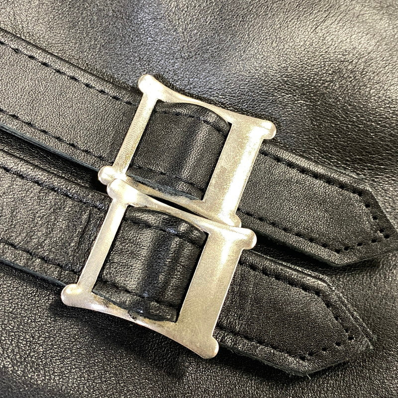 【中古品】【メンズ】 666 LEATHER WEAR ロクロクロクレザーウェア STEERHIDE DOUBLE RIDERS JACKET ステアハイド ダブルライダースジャケット 145-260719-as-08-izu サイズ：40 カラー：ブラック 万代Net店