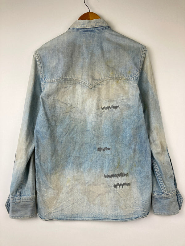 【中古品】【メンズ】 WTAPS ダブルタップス 12AW ALLMAN 122GWDT-SHM07 オールマン デニム ウエスタン シャツ トップス 142-260807-SH-06-hon サイズ：S カラー：ライトブルー 万代Net店