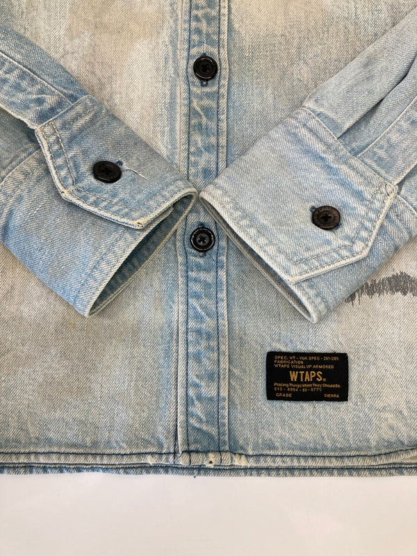 【中古品】【メンズ】 WTAPS ダブルタップス 12AW ALLMAN 122GWDT-SHM07 オールマン デニム ウエスタン シャツ トップス 142-260807-SH-06-hon サイズ：S カラー：ライトブルー 万代Net店
