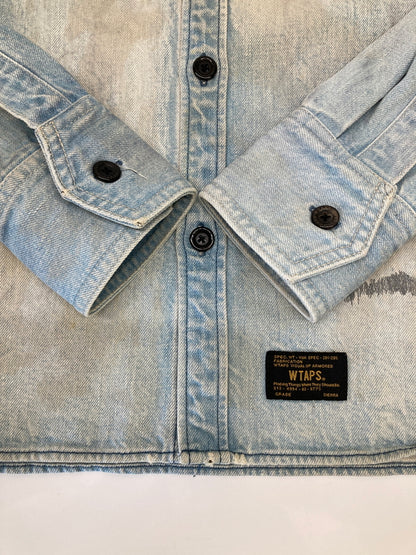 【中古品】【メンズ】 WTAPS ダブルタップス 12AW ALLMAN 122GWDT-SHM07 オールマン デニム ウエスタン シャツ トップス 142-260807-SH-06-hon サイズ：S カラー：ライトブルー 万代Net店
