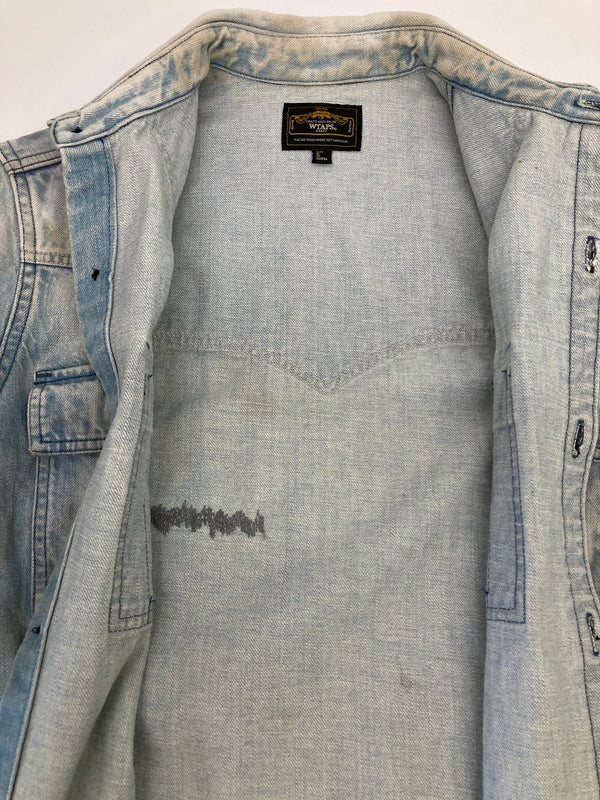 【中古品】【メンズ】 WTAPS ダブルタップス 12AW ALLMAN 122GWDT-SHM07 オールマン デニム ウエスタン シャツ トップス 142-260807-SH-06-hon サイズ：S カラー：ライトブルー 万代Net店