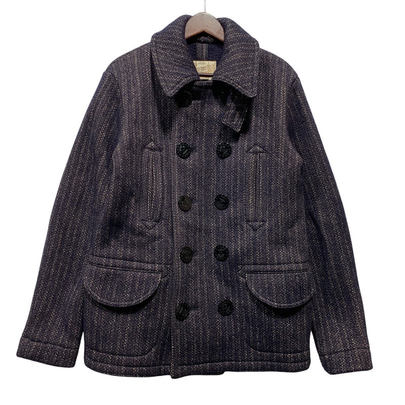 【中古品】【メンズ】 BROWNS BEACH JACKET ブラウンズビーチ WOOL COTTON PEA COATBBJ7-007 ウール コットン ピーコート 145-260628-as-31-izu サイズ：40 カラー：ネイビー 万代Net店