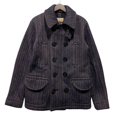 【中古品】【メンズ】 BROWNS BEACH JACKET ブラウンズビーチ WOOL COTTON PEA COATBBJ7-007 ウール コットン ピーコート 145-260628-as-31-izu サイズ：40 カラー：ネイビー 万代Net店