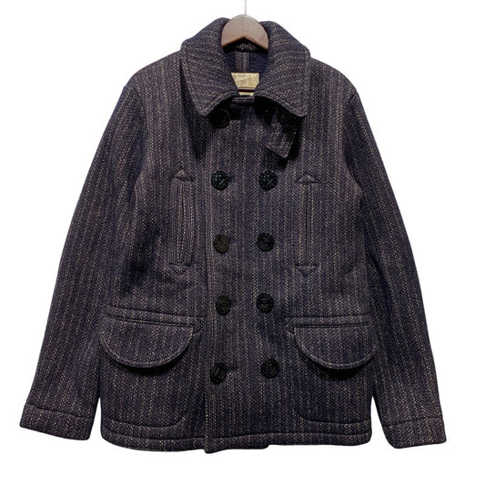 【中古品】【メンズ】 BROWNS BEACH JACKET ブラウンズビーチ WOOL COTTON PEA COATBBJ7-007 ウール コットン ピーコート 145-260628-as-31-izu サイズ：40 カラー：ネイビー 万代Net店