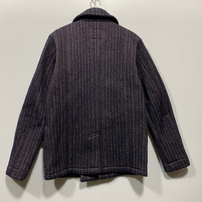 【中古品】【メンズ】 BROWNS BEACH JACKET ブラウンズビーチ WOOL COTTON PEA COATBBJ7-007 ウール コットン ピーコート 145-260628-as-31-izu サイズ：40 カラー：ネイビー 万代Net店