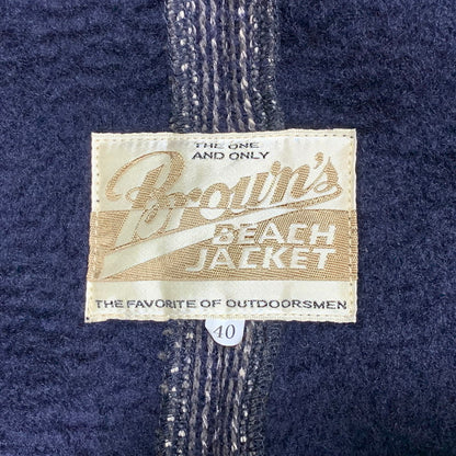 【中古品】【メンズ】 BROWNS BEACH JACKET ブラウンズビーチ WOOL COTTON PEA COATBBJ7-007 ウール コットン ピーコート 145-260628-as-31-izu サイズ：40 カラー：ネイビー 万代Net店