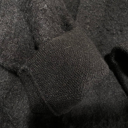 【中古品】【メンズ】 VALABASAS ヴァラバサス GARDEN MOHAIR SWEATER ガーデン モヘア セーター トップス 長袖 142-260626-ya-08-izu サイズ：M カラー：ブラック 万代Net店