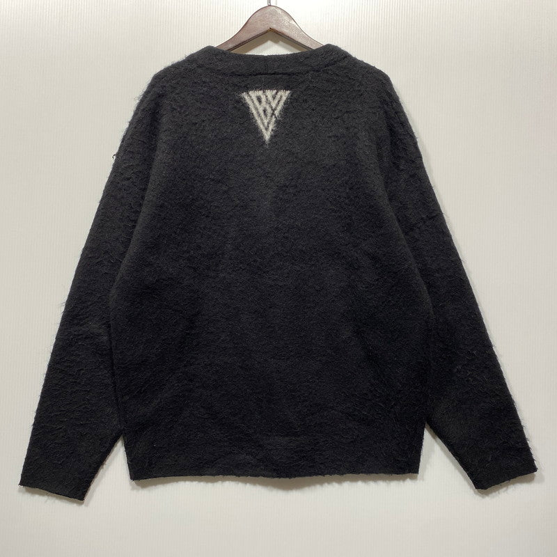 【中古品】【メンズ】 VALABASAS ヴァラバサス GARDEN MOHAIR SWEATER ガーデン モヘア セーター トップス 長袖 142-260626-ya-08-izu サイズ：M カラー：ブラック 万代Net店