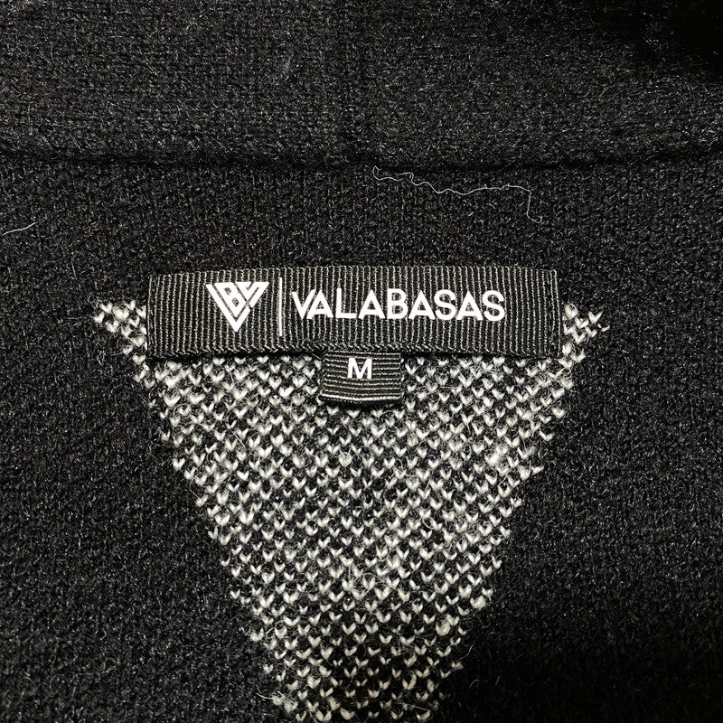 【中古品】【メンズ】 VALABASAS ヴァラバサス GARDEN MOHAIR SWEATER ガーデン モヘア セーター トップス 長袖 142-260626-ya-08-izu サイズ：M カラー：ブラック 万代Net店