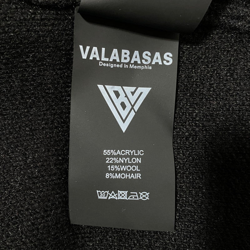【中古品】【メンズ】 VALABASAS ヴァラバサス GARDEN MOHAIR SWEATER ガーデン モヘア セーター トップス 長袖 142-260626-ya-08-izu サイズ：M カラー：ブラック 万代Net店