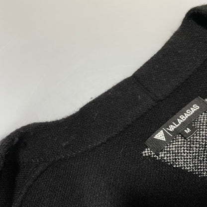 【中古品】【メンズ】 VALABASAS ヴァラバサス GARDEN MOHAIR SWEATER ガーデン モヘア セーター トップス 長袖 142-260626-ya-08-izu サイズ：M カラー：ブラック 万代Net店